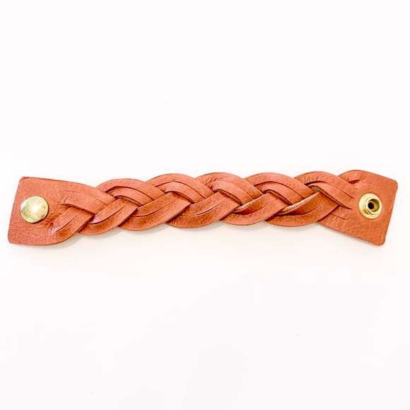 Braided Suede Leather Cuff Bracelet - Picture 6 of 6
